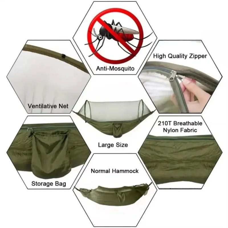 Camping Hammock for Leisure with Mosquito Netting