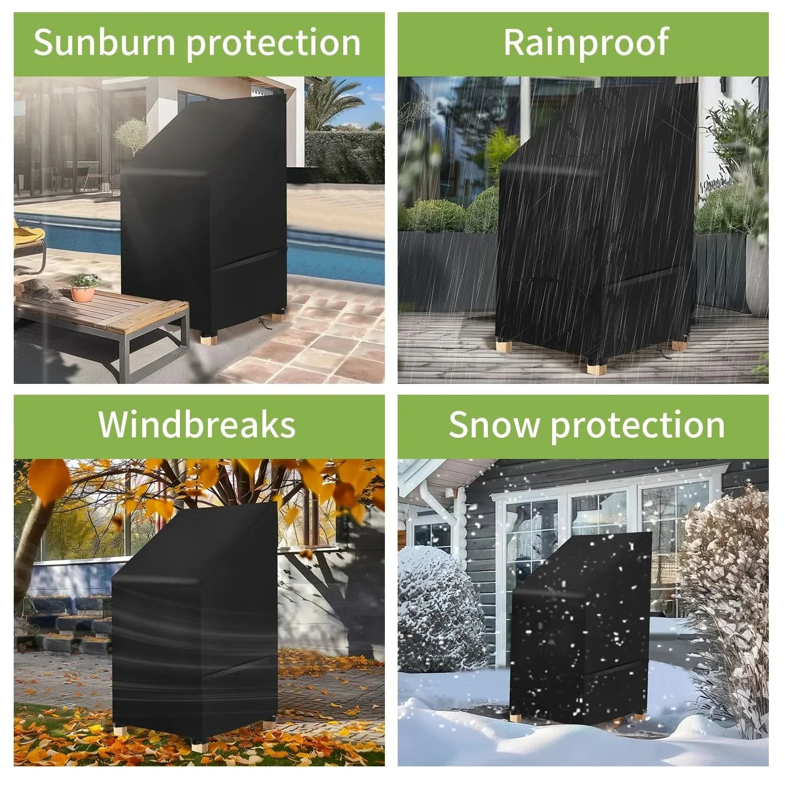 Outdoor Chair and Seating Set Furniture Cover – Weather Resistant