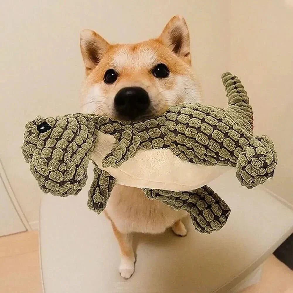 Unbreakable Dino-Style Chew Toy for Energetic Dogs