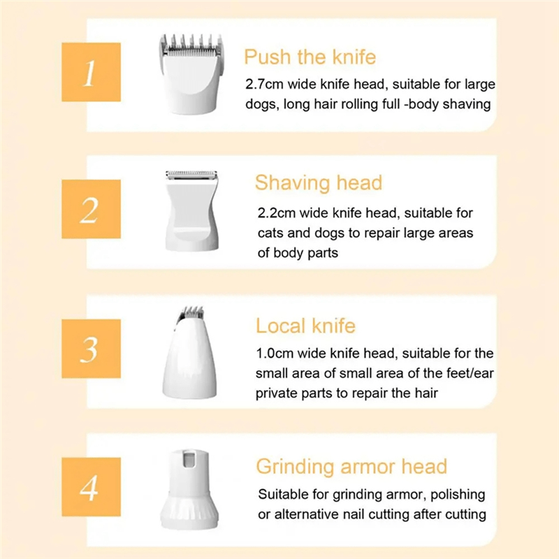 All-in-One Grooming Tool for Pets: Trim, Grind, Care