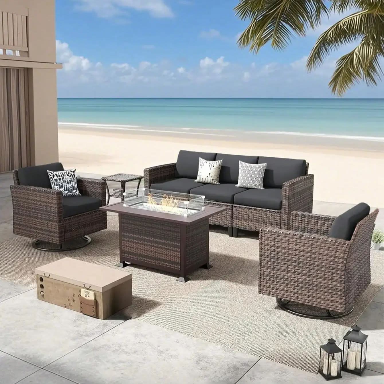 Non-Slip Cushion Covers for Protecting Patio Furniture