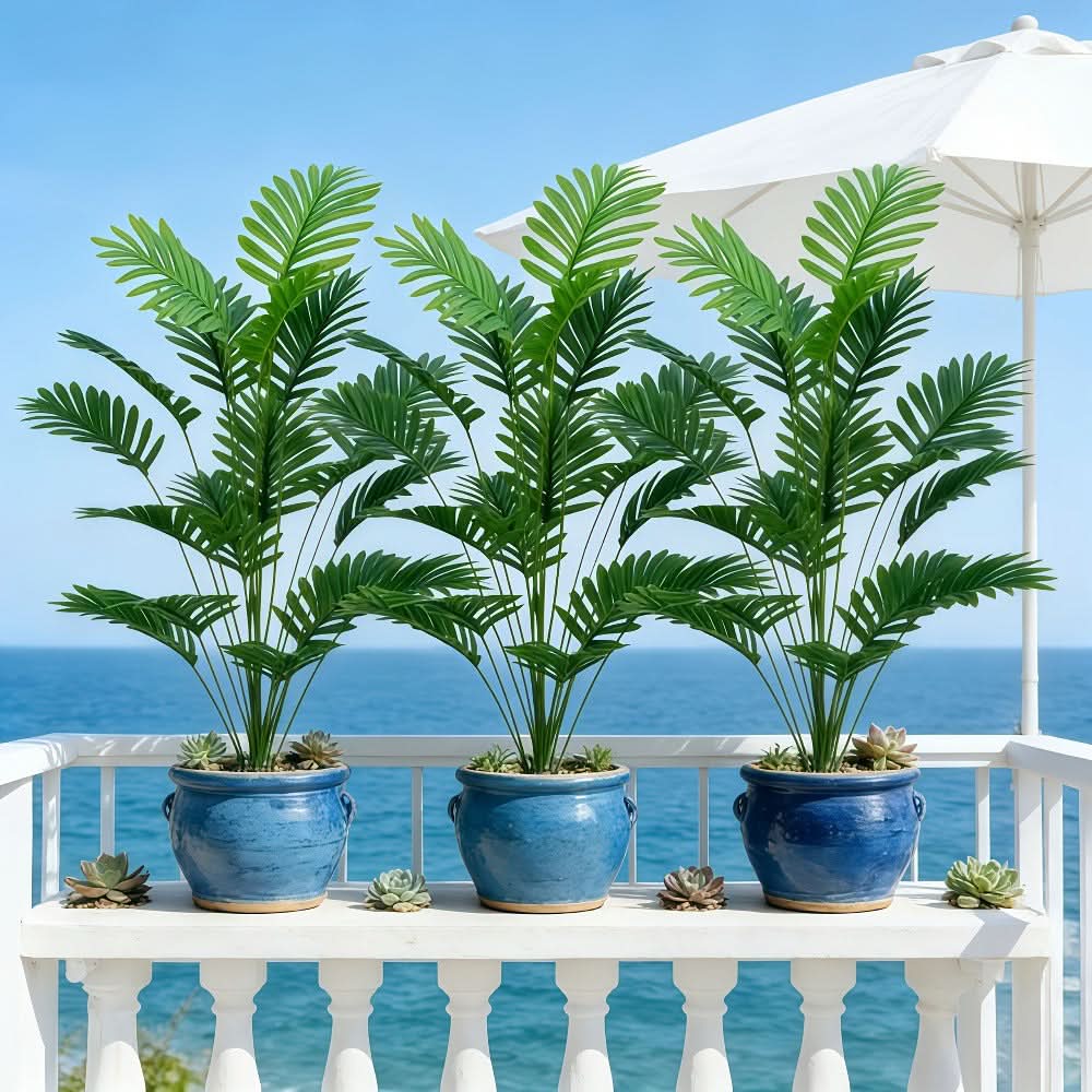 Artificial Tropical Palm Leaves for Decorative Plant Arrangements