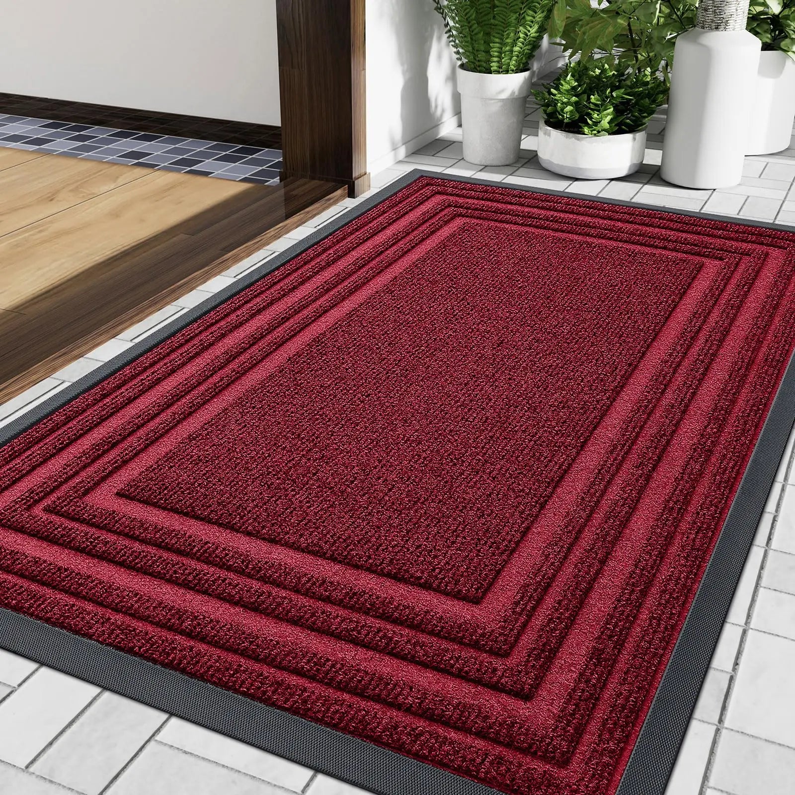 Durable Non-Slip Entrance Mat Crafted from Natural Rubber