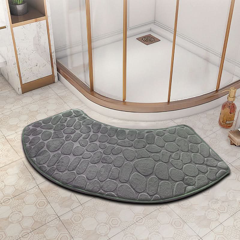 3D Quick-Dry Non-Slip Velvet Bath Mat in Soft Texture