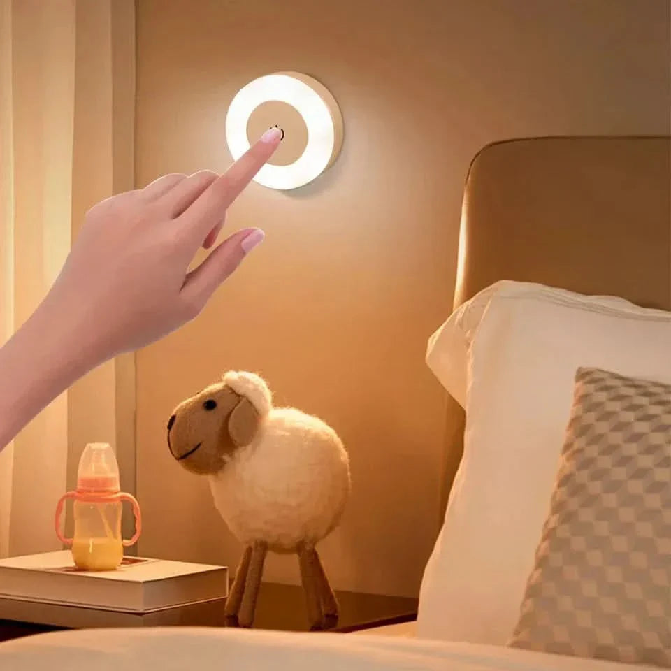 USB Rechargeable Bedside Lamp for Cozy Lighting