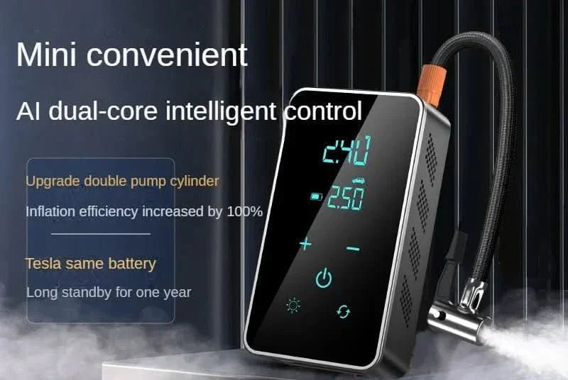 Compact Cordless Tire Inflator with Touchscreen Control – 150psi