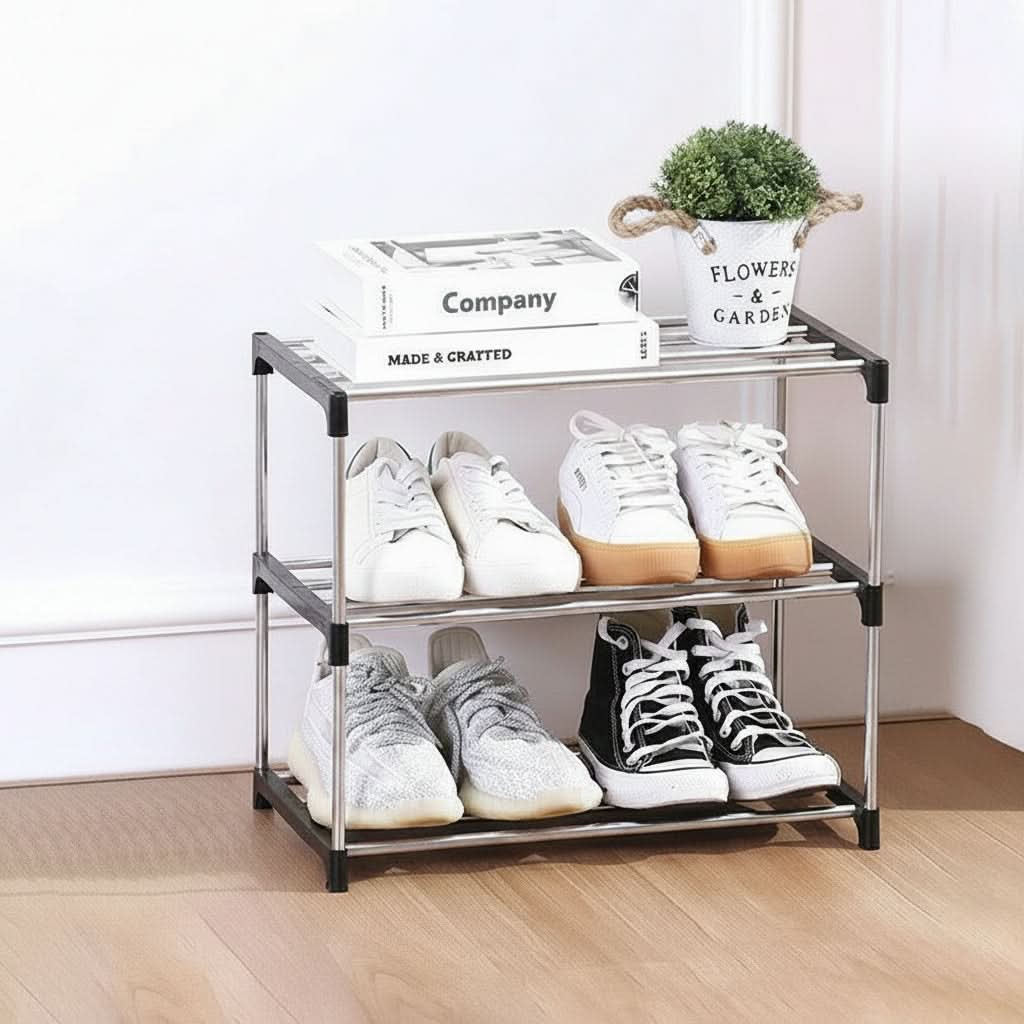 Multi-Tier Shoe Organizer for Home Use