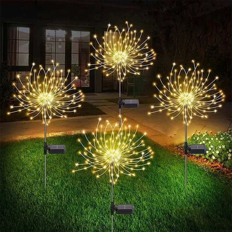 Solar-Powered Fairy Lights for Outdoor Patios and Pathways