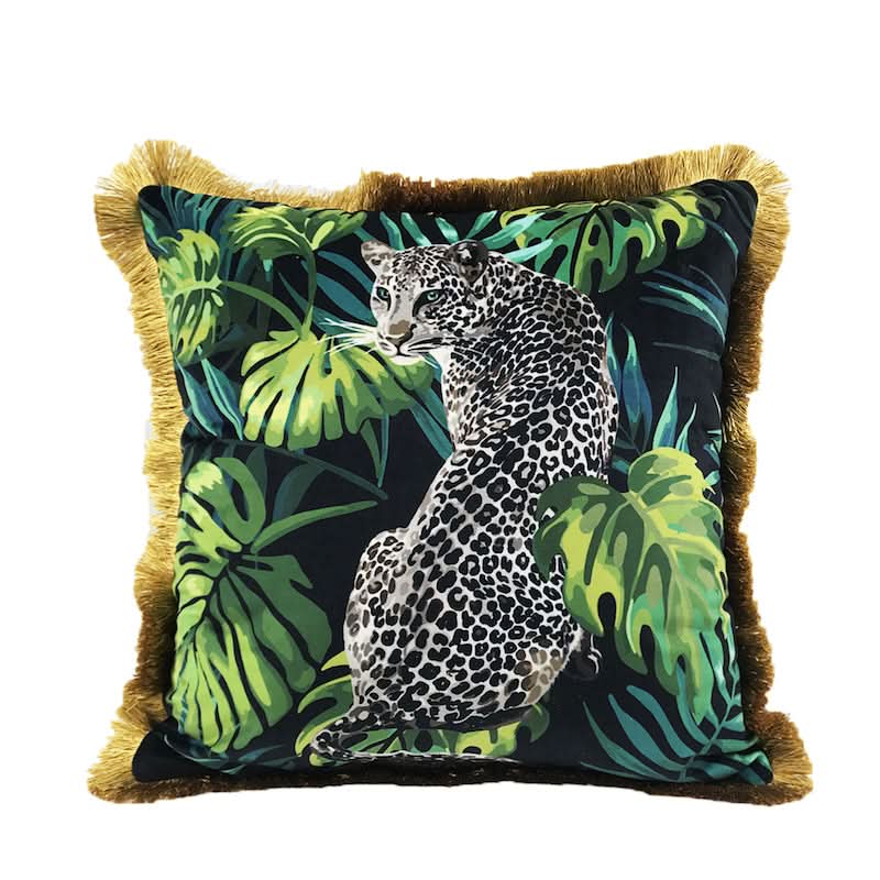 Retro Jungle Animal Throw Pillow Cover for Sofa Decoration