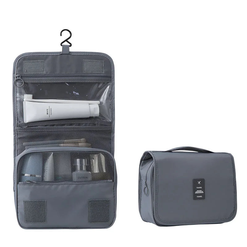 Travel Smart: All-in-One Toiletry Organizer with 6 Pockets