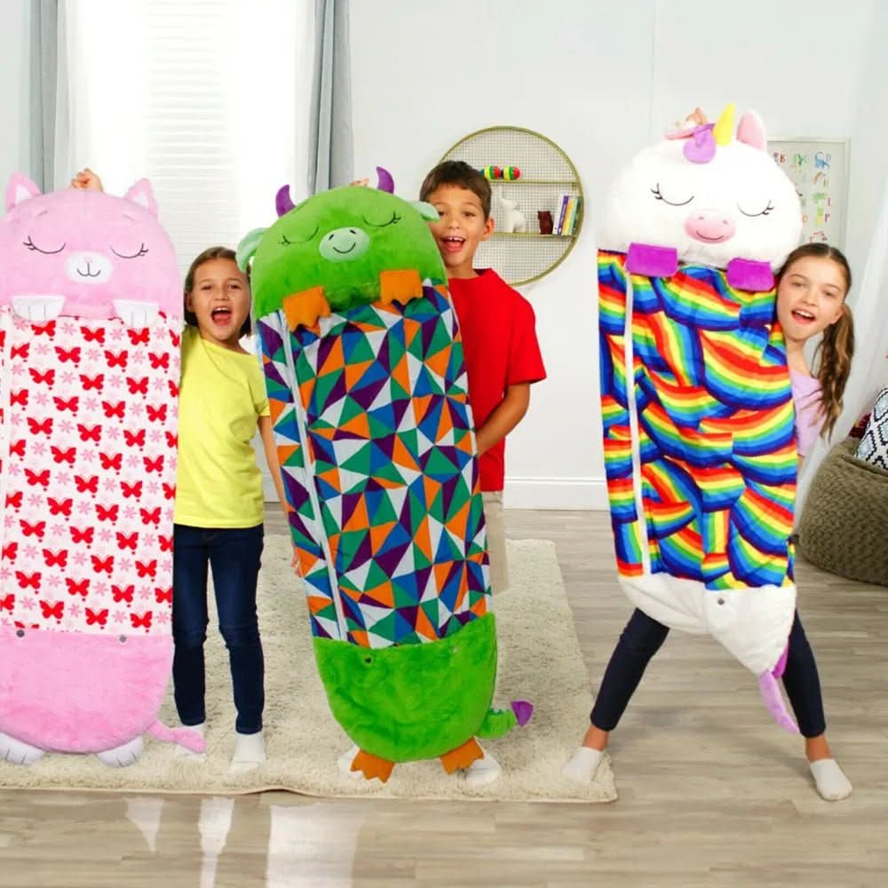 Dual-Function Cuddly Companion Sleep Bag for Kids