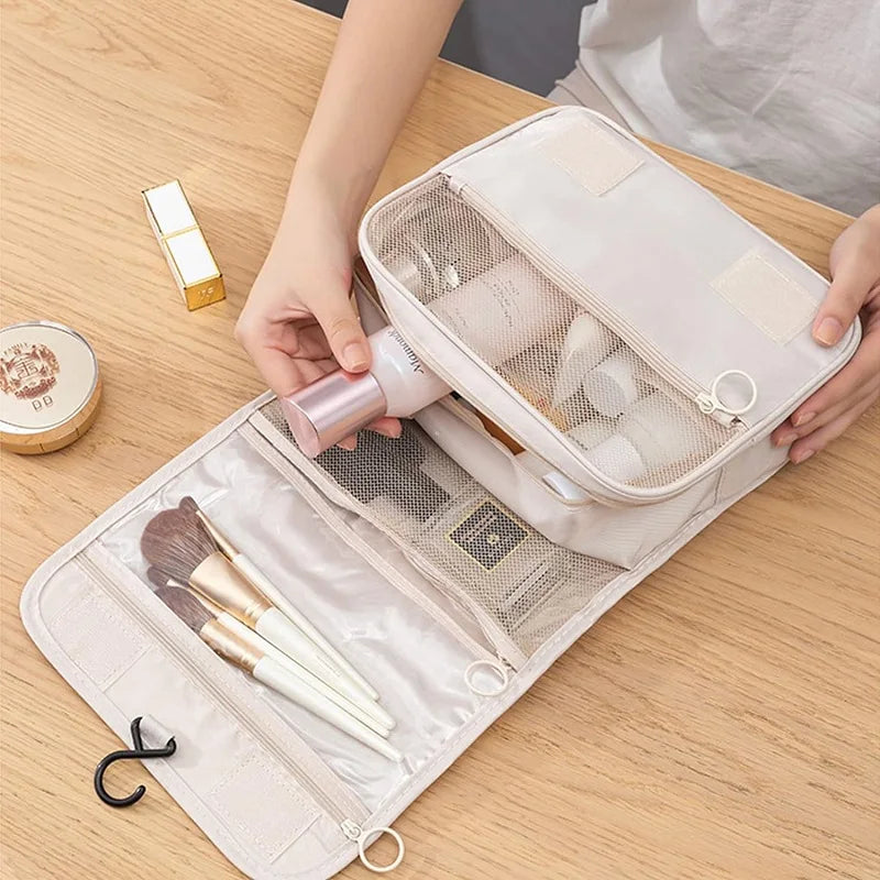 Travel Smart: All-in-One Toiletry Organizer with 6 Pockets