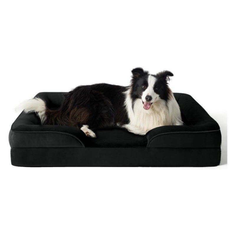 Luxury Canine Comfort Bed with Washable Velvet Cover