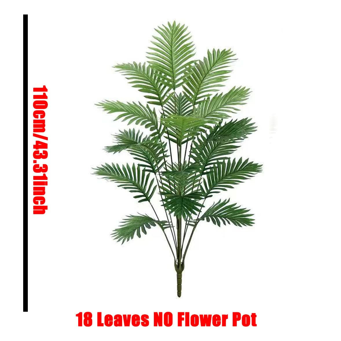 Artificial Tropical Palm Leaves for Decorative Plant Arrangements