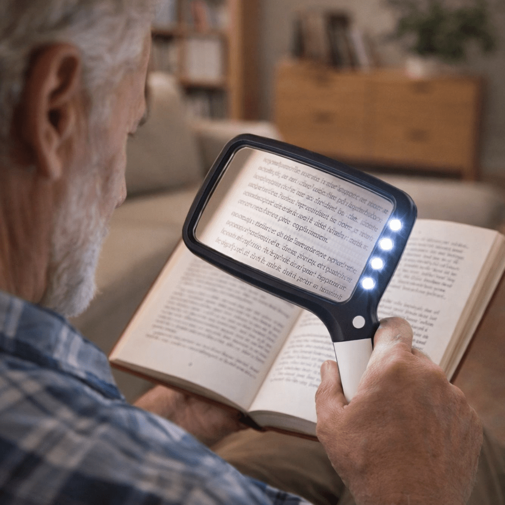 LumiView - 3x LED Handheld Magnifier for Precision Tasks