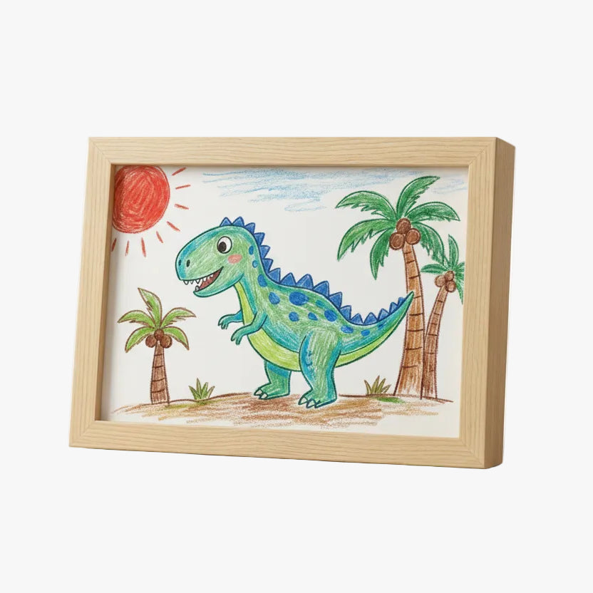 Timeless Wooden-Style Display Frame with Hidden Compartment