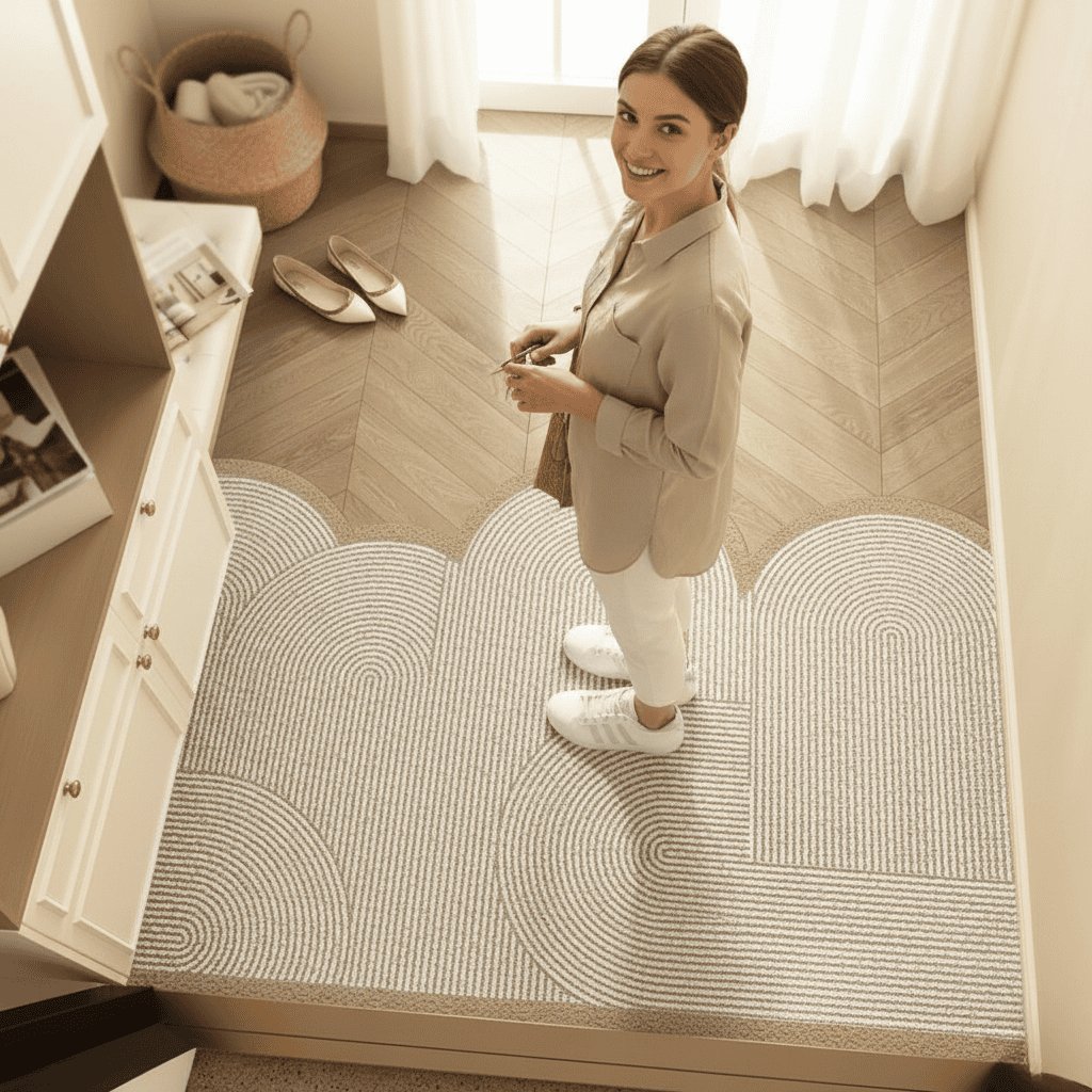 Durable, Washable Entrance Mat with Non-Slip Safety