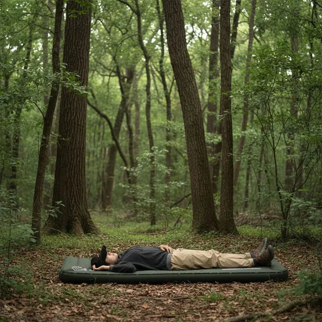 Inflatable Camping Mattress with Storage Bag for Easy Transport