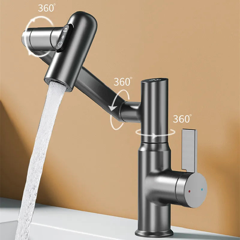 360° Versatile Smart Faucet with LED Temperature Indicator