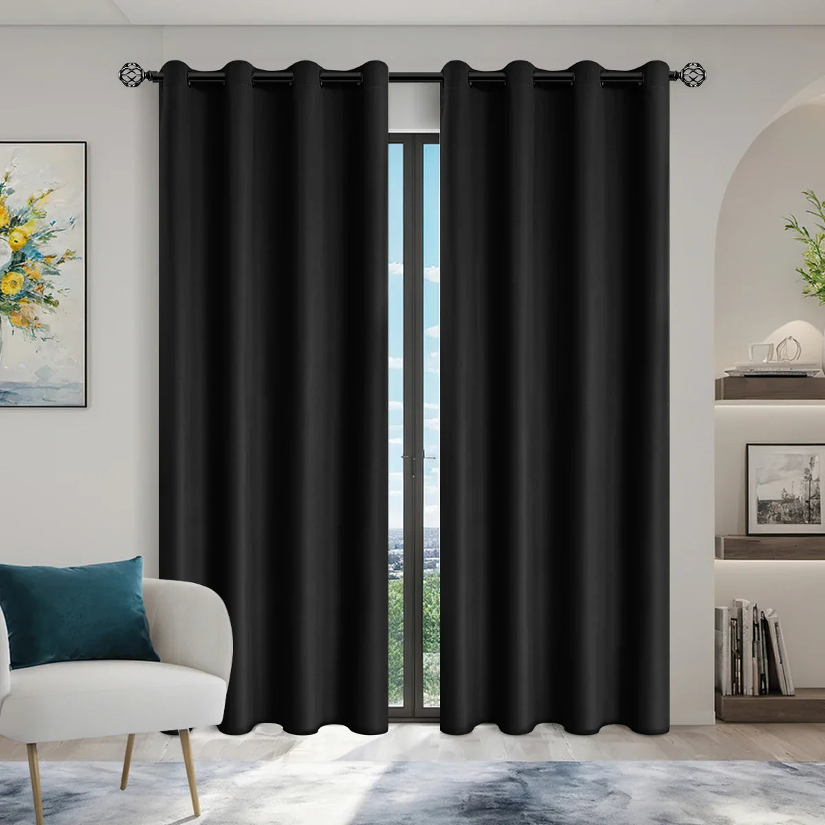 SLEEPWELL - Complete Blackout Curtains with Insulated Design for Any Room