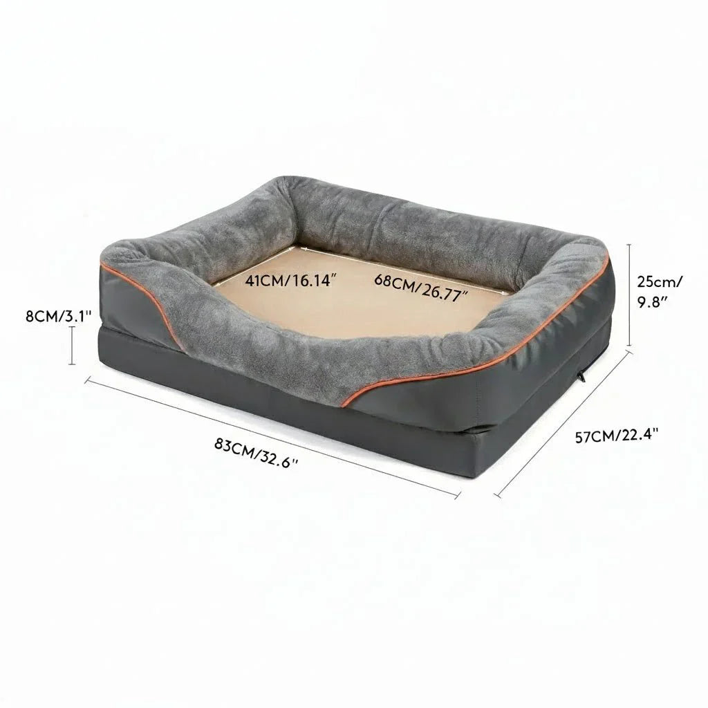 Elevated Waterproof Dog Bed with Premium Memory Foam Support