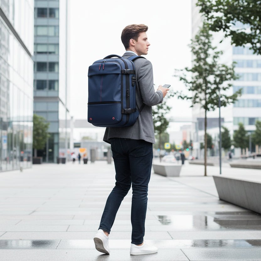 Versatile Travel Laptop Carrier with Compressible Design