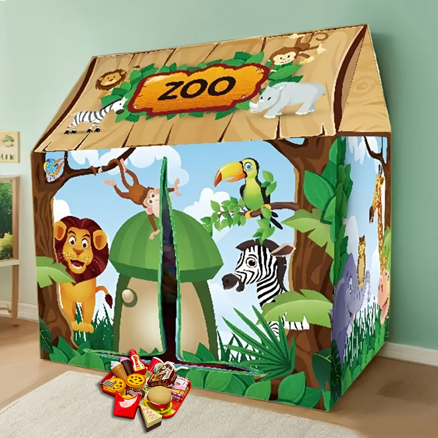 Jungle Explorer Playhouse with Fun Burger Meal Set