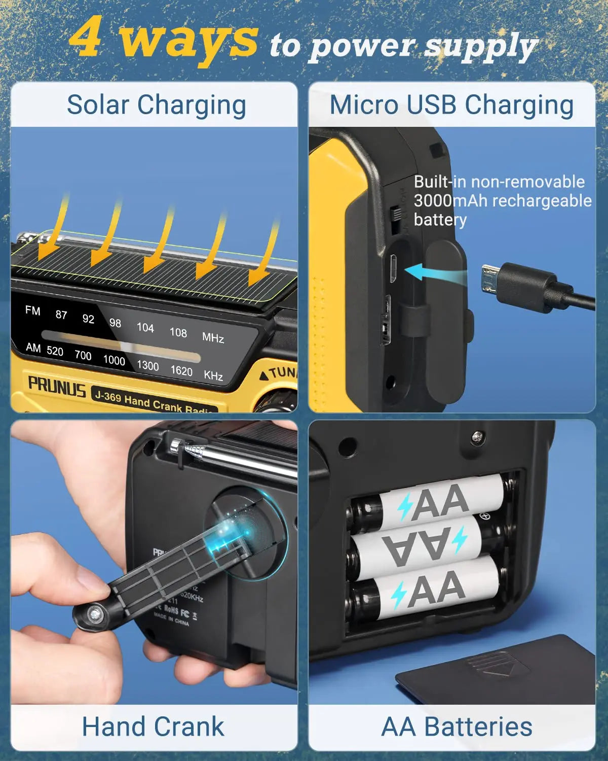 Ultimate Emergency Radio with Flashlight & Power Bank