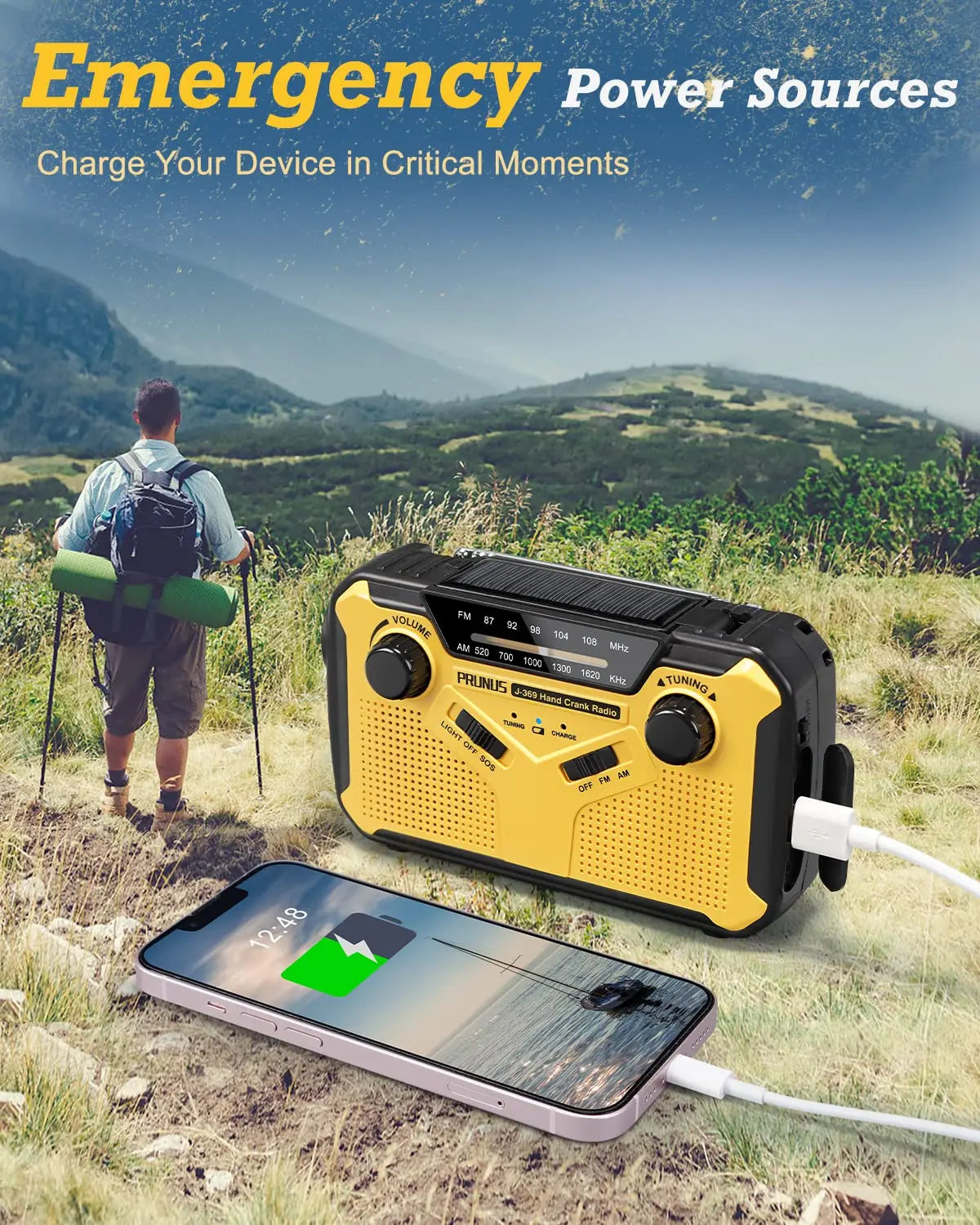 Ultimate Emergency Radio with Flashlight & Power Bank