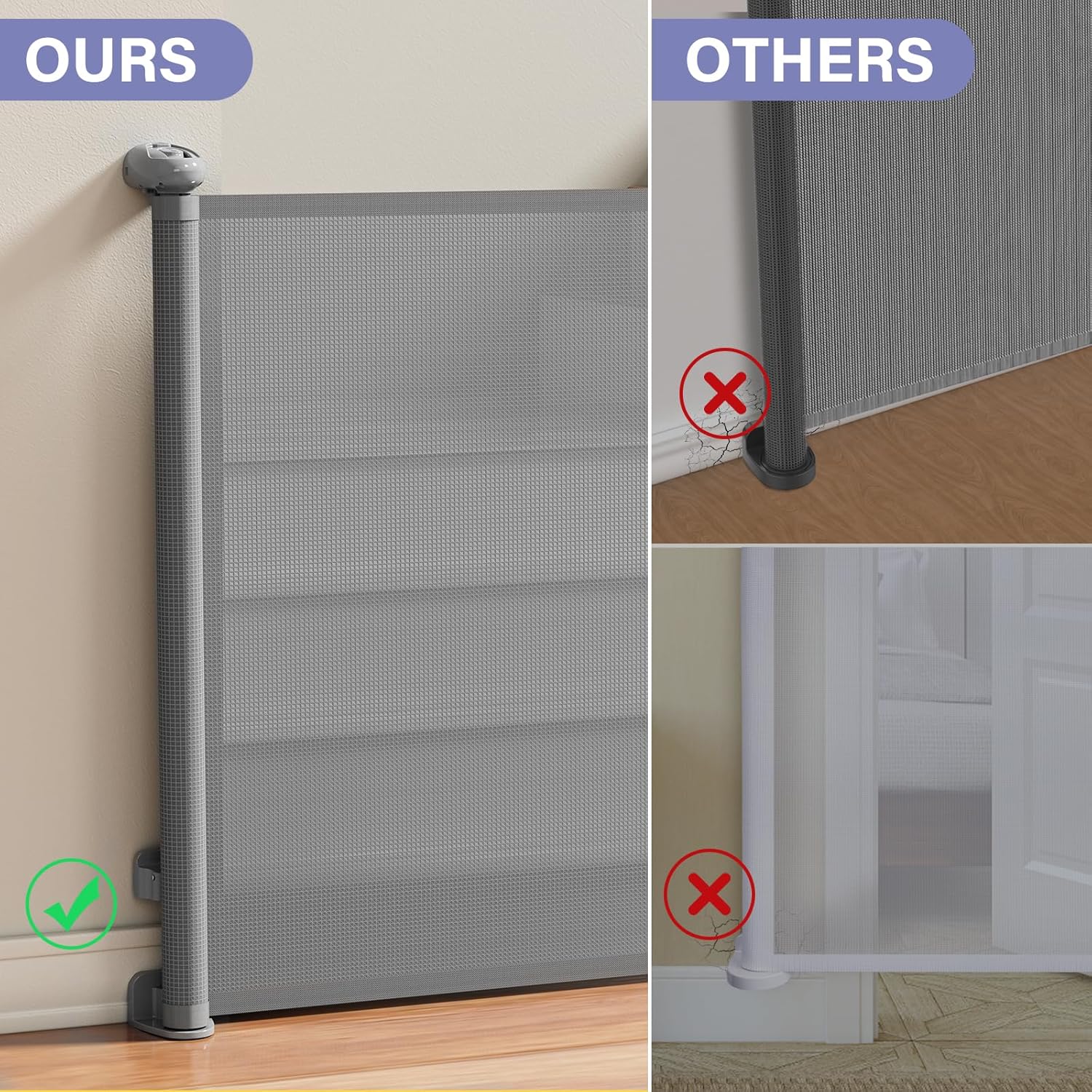 GuardianFlex Retractable Safety Barrier for Kids and Pets