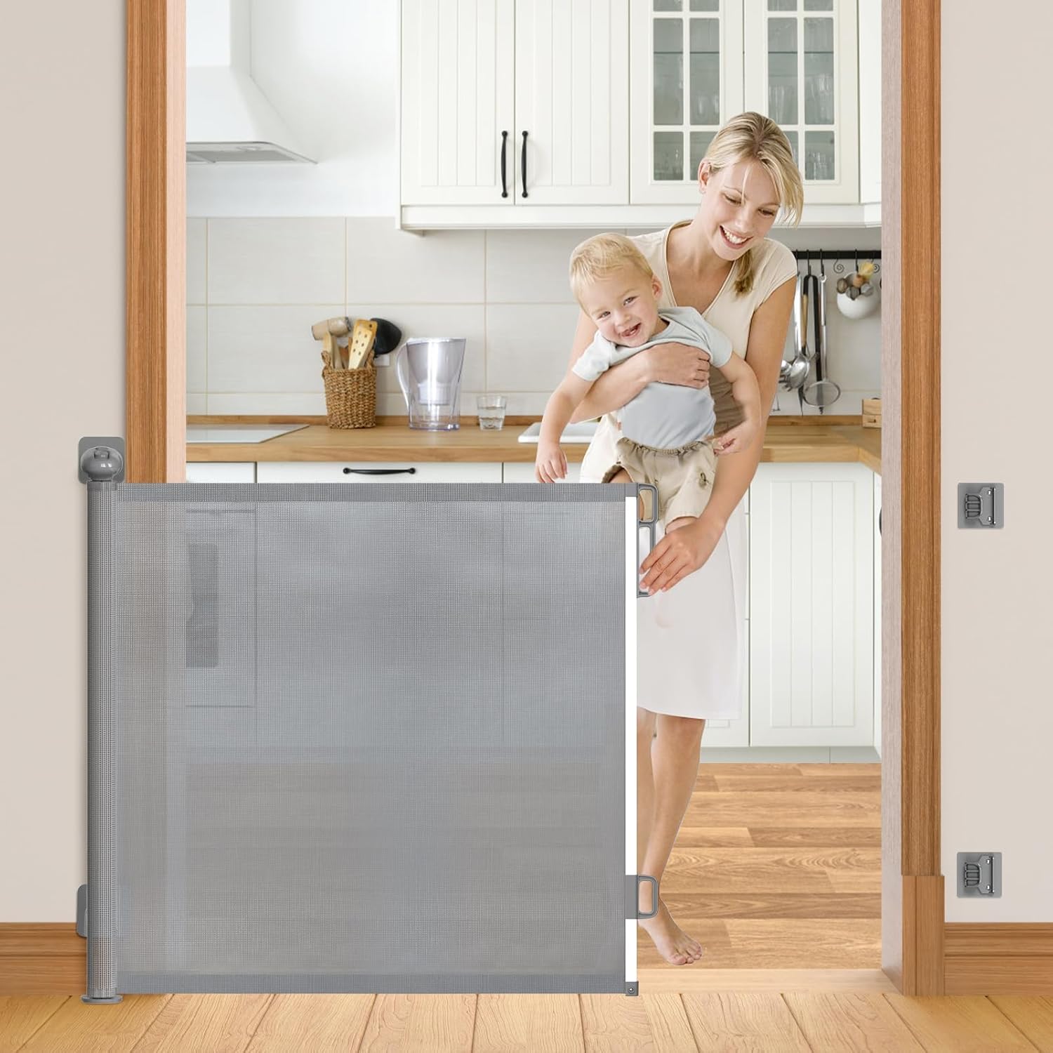 GuardianFlex Retractable Safety Barrier for Kids and Pets