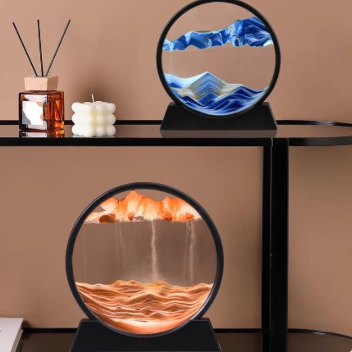 3D Sand Art Hourglass | Deep Sea Design | Calming Flowing Effect
