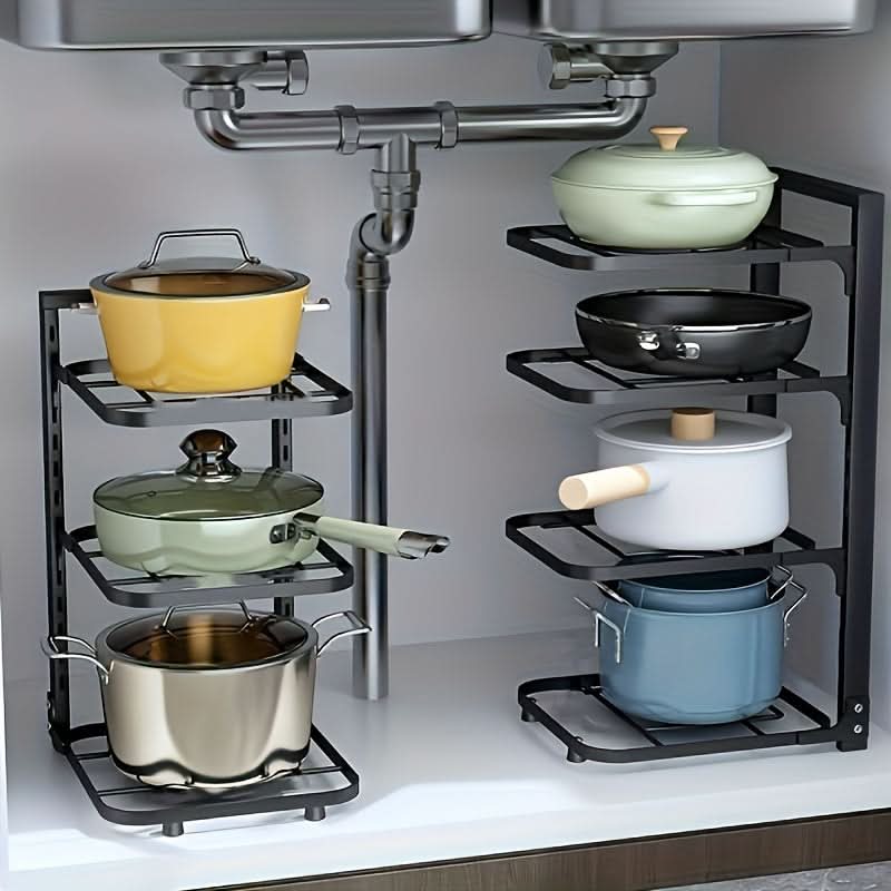 Adjustable Kitchen Organizer for Pots and Pans