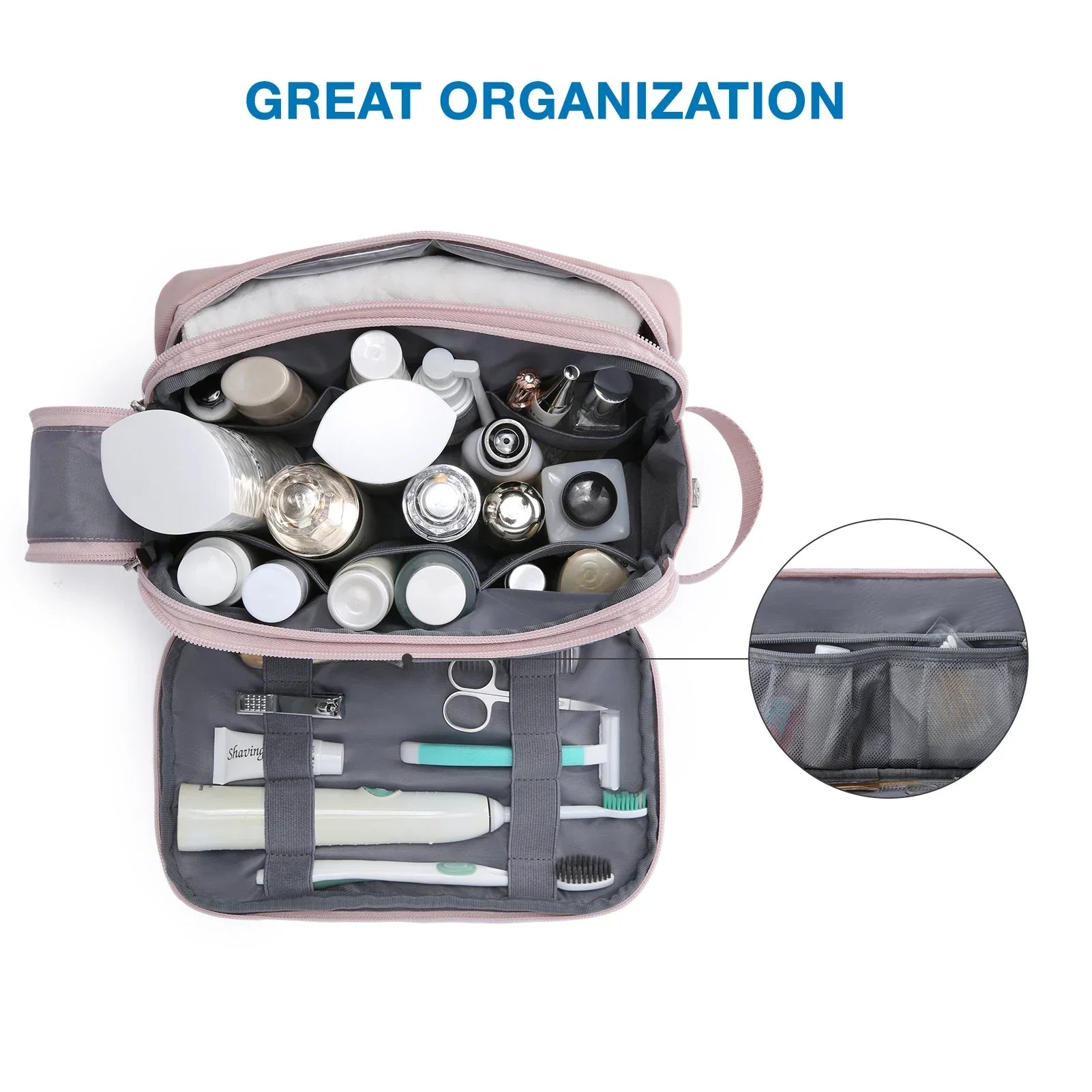 Versatile Waterproof Travel Organizer for Toiletries & Cosmetics