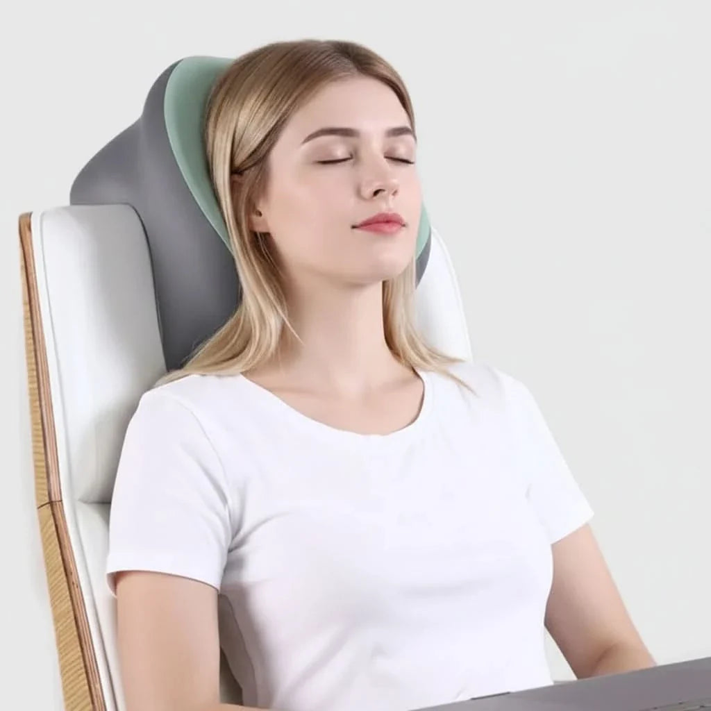 Ergonomic Neck Support Travel Pillow with Memory Foam