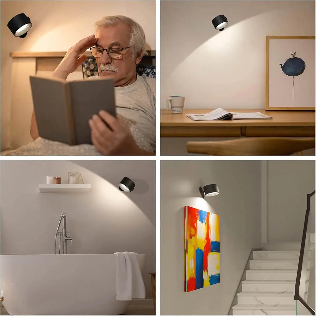 NORDICLITE - Wireless LED Wall Fixture for Modern Spaces