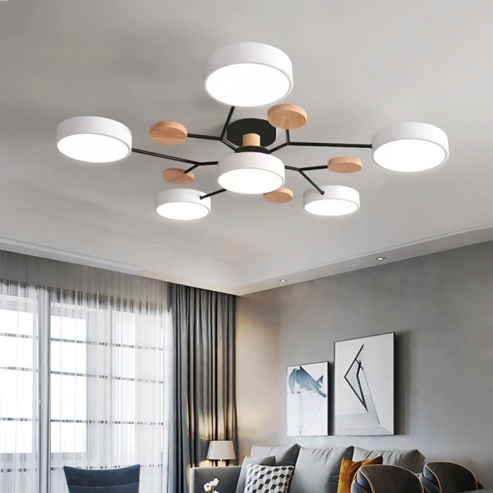 Nordic-Inspired LED Ceiling Light – Artistic Branch Design