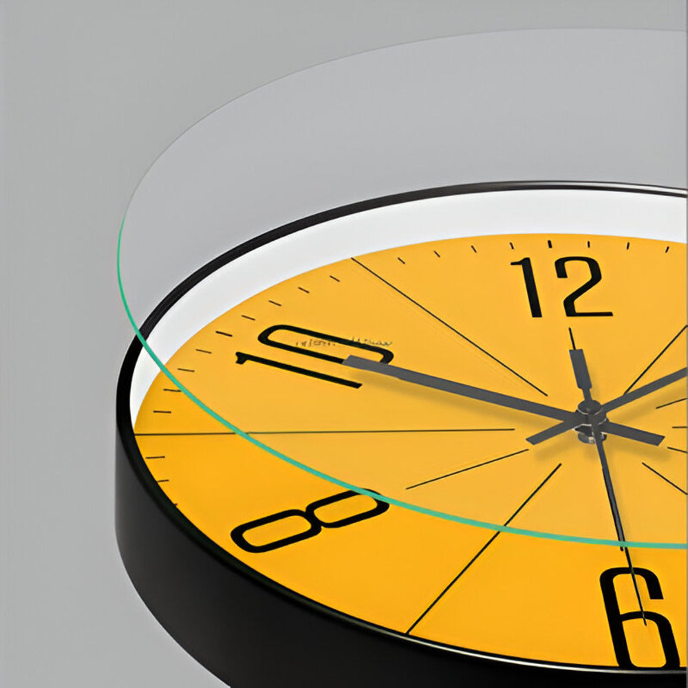 Chic Modern Wall Clock with Whisper Quiet Mechanism
