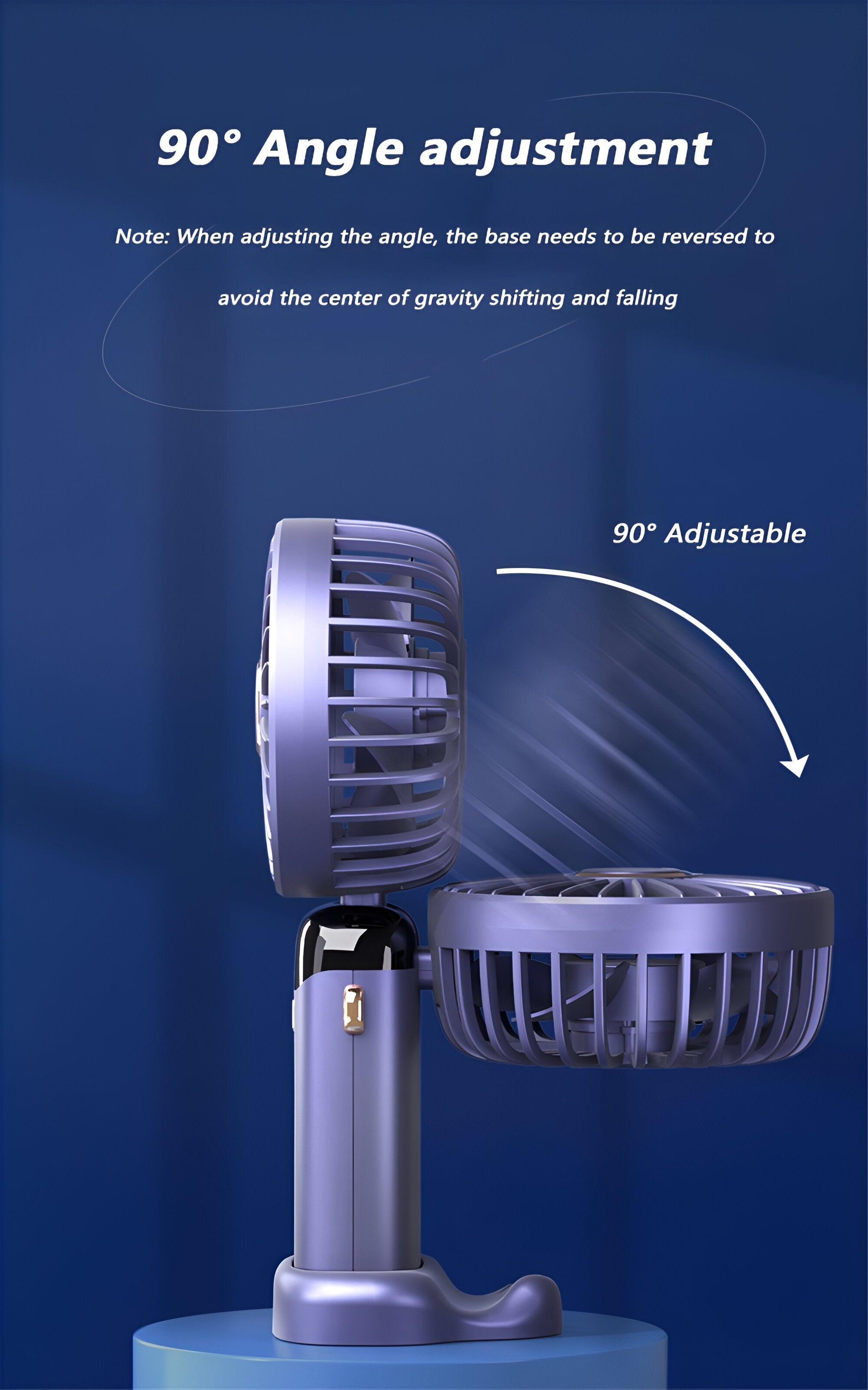Compact USB Rechargeable Handheld Cooling Fan