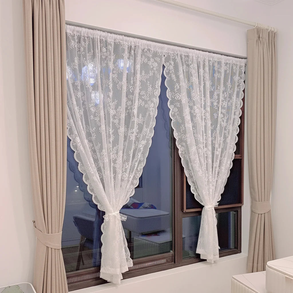 Serene Lace Curtain Panel for Bright and Airy Rooms