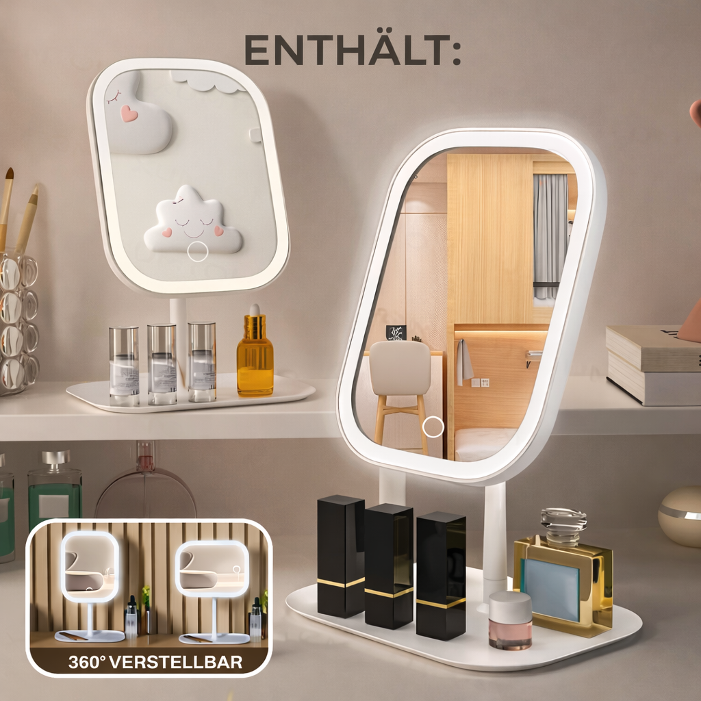 Vanity Mirror with LED Lighting and Touch Control