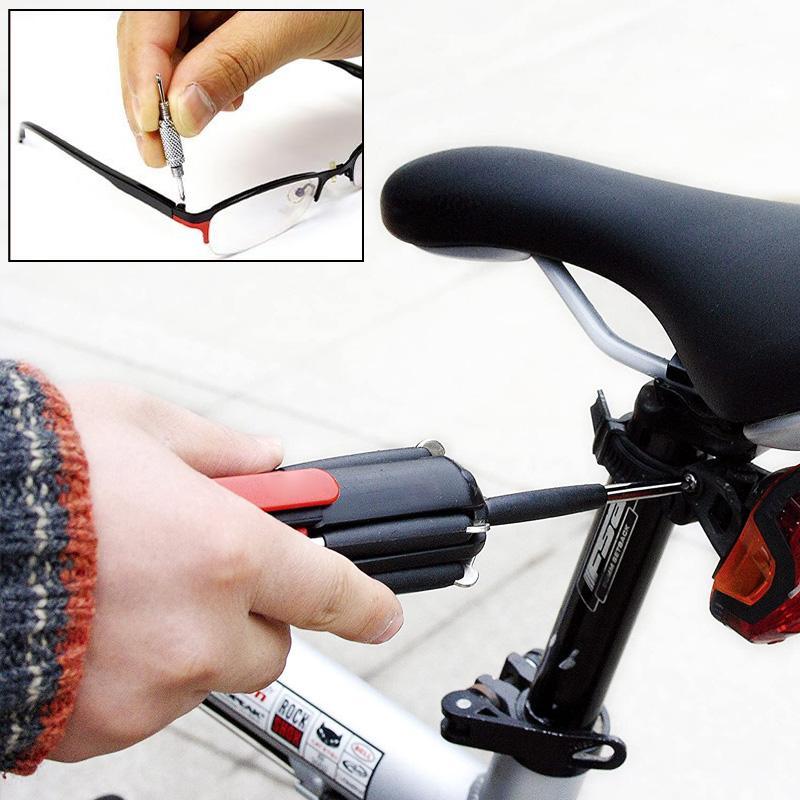 Screwdriver Tool with Quick-Replace Parts and Work Light