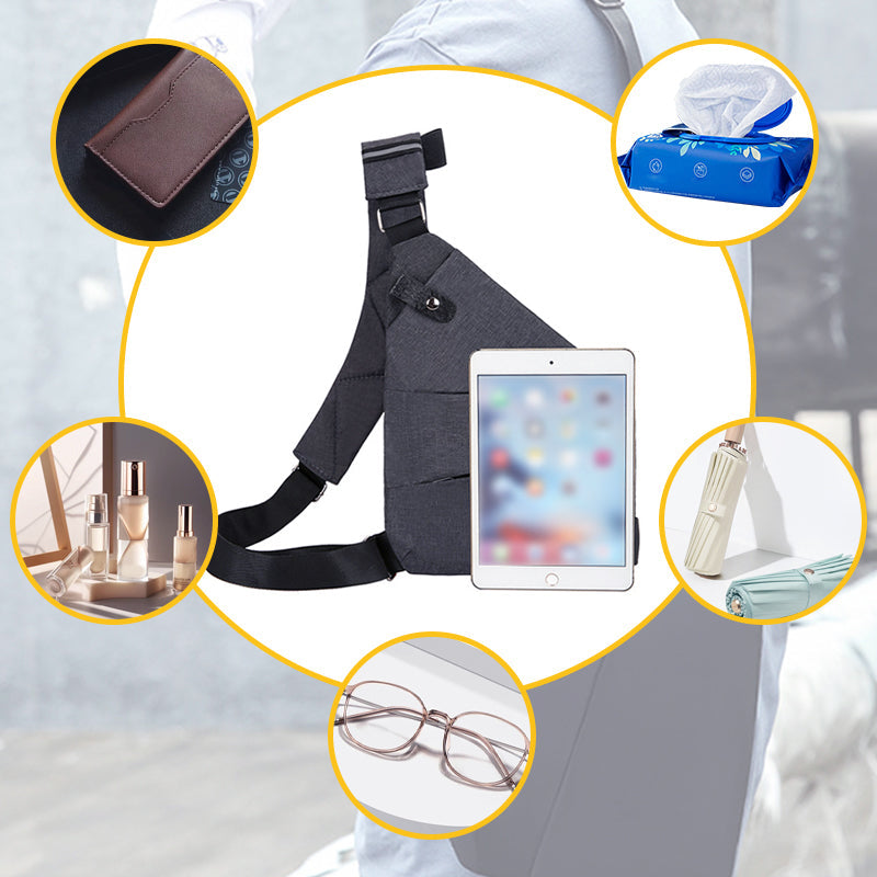 Men's Shoulder Bag | Anti-Theft | Nylon-Polyester | Concealed Design