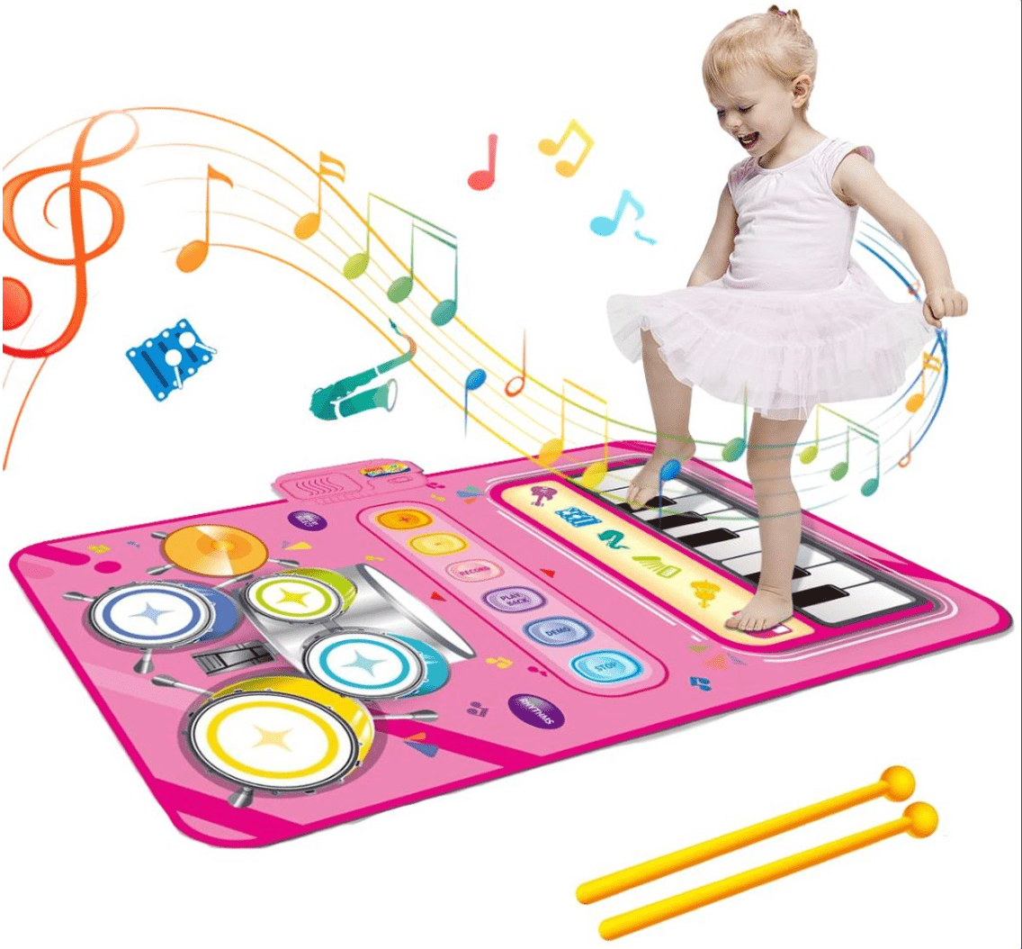 Musical Adventure Mat for Kids Featuring 5 Instruments
