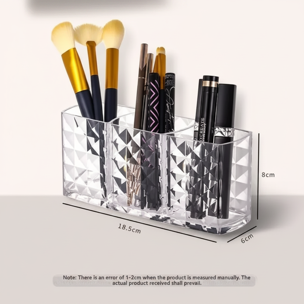 Diamond Patterned Bathroom Storage Cabinet for Cosmetics and Essentials