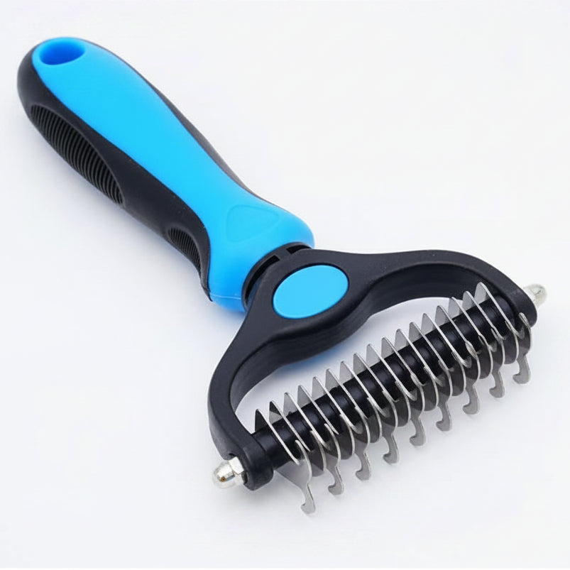 FurEase Duo – Versatile Deshedding Brush for Pets