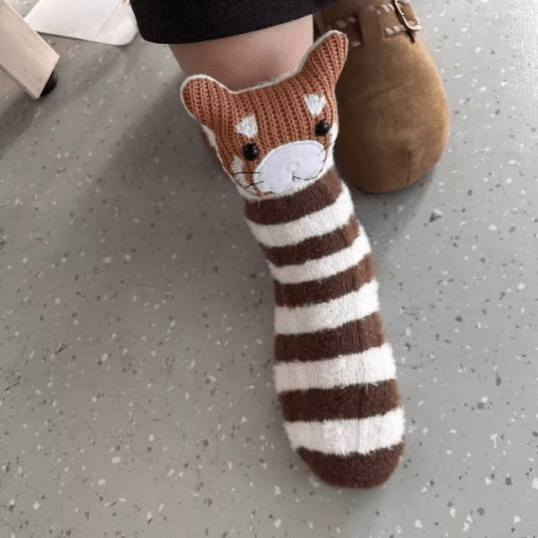 Snuggly Home Slippers with Charming 3D Animal Accents