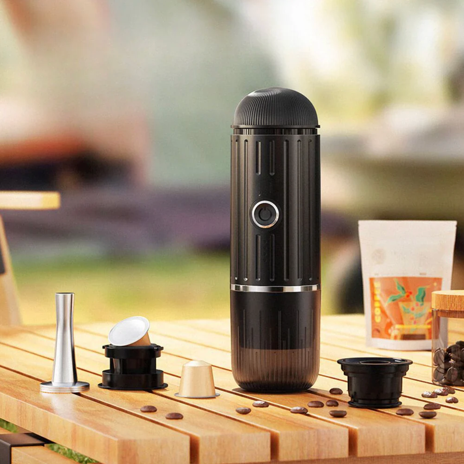 Travel-Ready Espresso Brewer with USB-C Charging & Self-Heating
