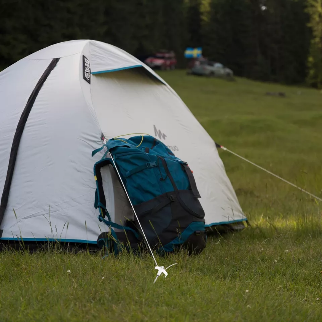 Secure Ground Steel Tent Anchors – 12 Pack for Reliable Camping