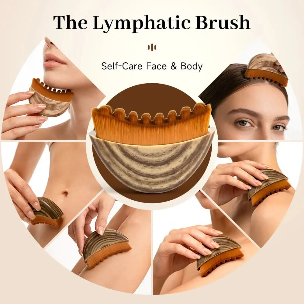 Portable Facial Sculpting Brush for Lymphatic Drainage